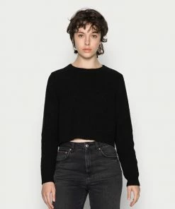 Even&Odd BACK DETAIL LACING - Jumper - Black