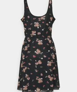 Even&Odd Day Dress - Black/pink -Even&Odd Sales Store 009ecb1ec5ff402789f110c865b19b13