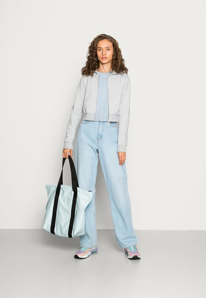 Even&Odd Zip-up Sweatshirt - Mottled Light Grey 4 Even&Odd Zip-up Sweatshirt - Mottled Light Grey - Image 2