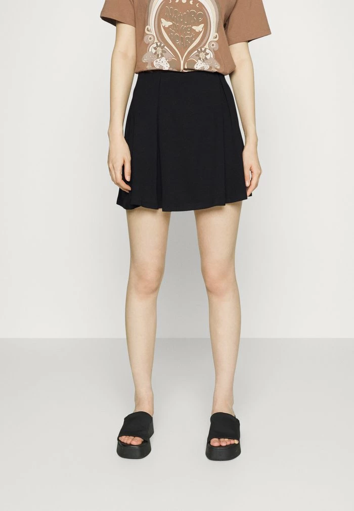 Even&Odd 2 PACK - A-line Skirt - Black/black/white 4 Even&Odd 2 PACK - A-line Skirt - Black/black/white - Image 2