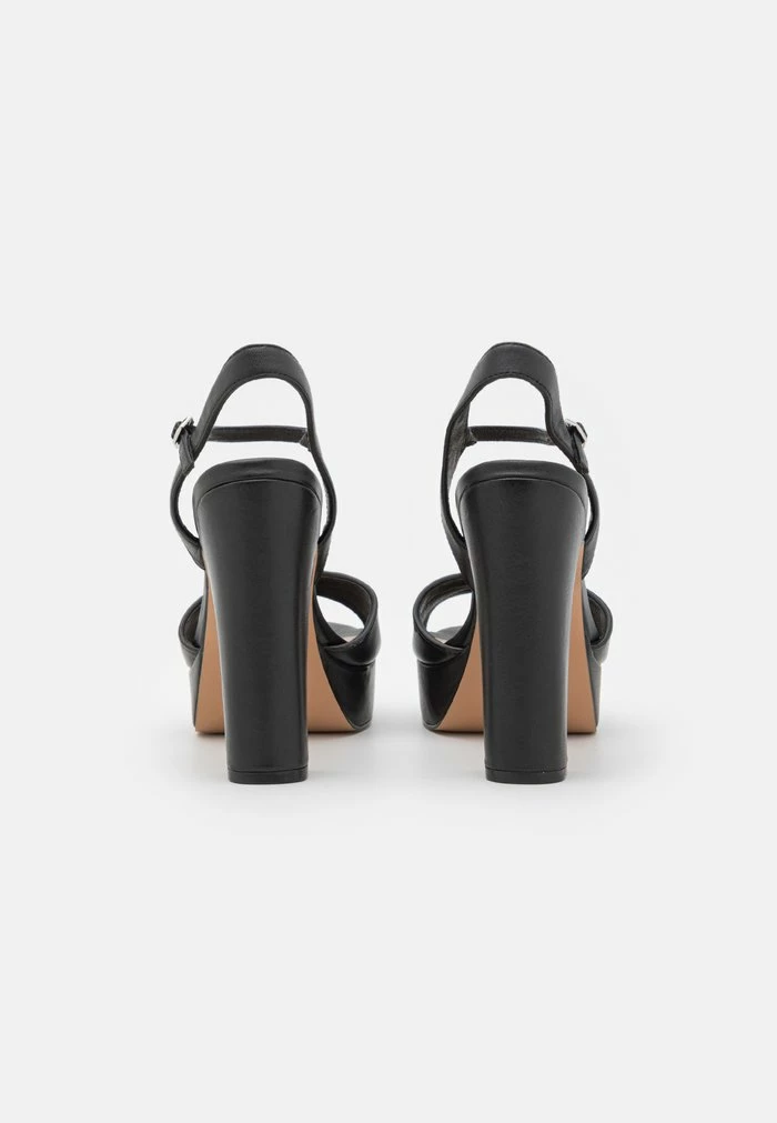 Even&Odd LEATHER - Platform Sandals - Black 6 Even&Odd LEATHER - Platform Sandals - Black - Image 4