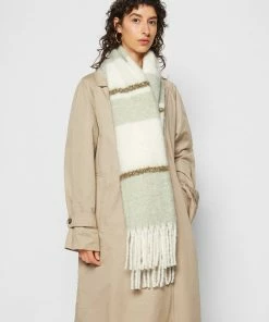 Even&Odd Scarf - Green/white -Even&Odd Sales Store 05498f1e32b44f71b5ceb16e5744a907