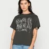 Even&Odd Print T-shirt - Anthracite