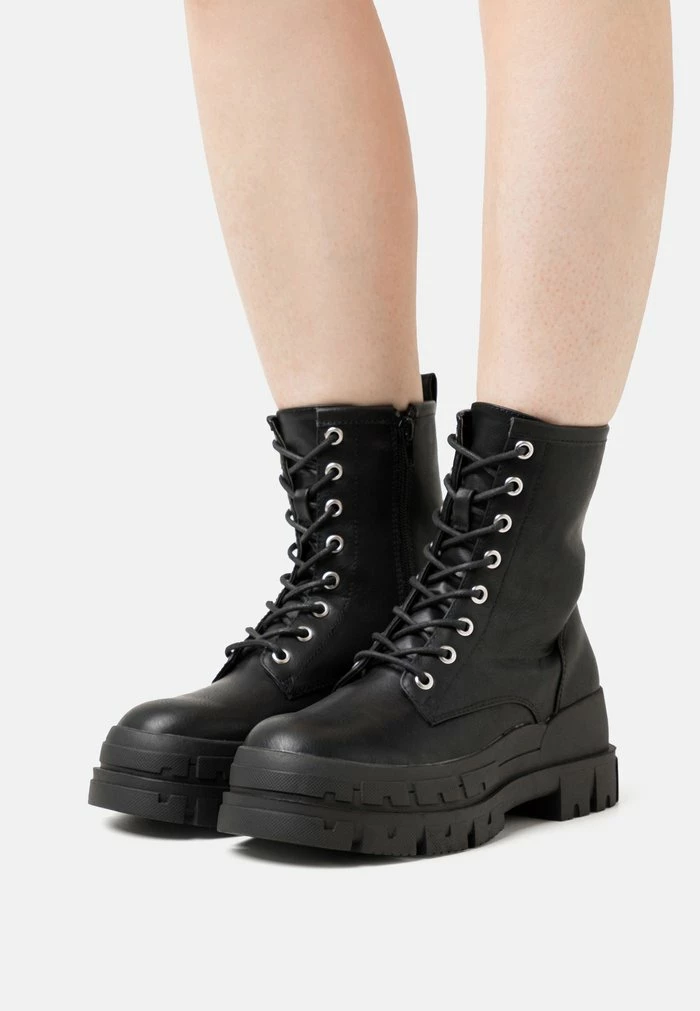 Even&Odd Lace-up Ankle Boots - Black 3 Even&Odd Lace-up Ankle Boots - Black