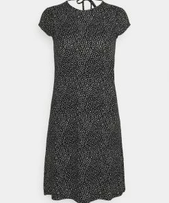 Even&Odd Jersey Dress - Black/white -Even&Odd Sales Store 06d6aeaee28148eeaa965e5eb560eb65