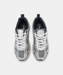 Even&Odd COMFORT - Trainers - White/silver/dark Blue -Even&Odd Sales Store 08001b65ccd14f4e930cbb8ce242a74d