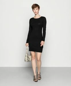 Even&Odd JERSEYKLEID BASIC - Shift Dress - Black -Even&Odd Sales Store 085584db4a664b85bd28f8e048aa2cfb