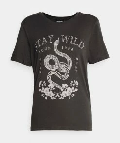 Even&Odd Print T-shirt - Anthracite -Even&Odd Sales Store 092951d97e424df59cdc94007aa2f923