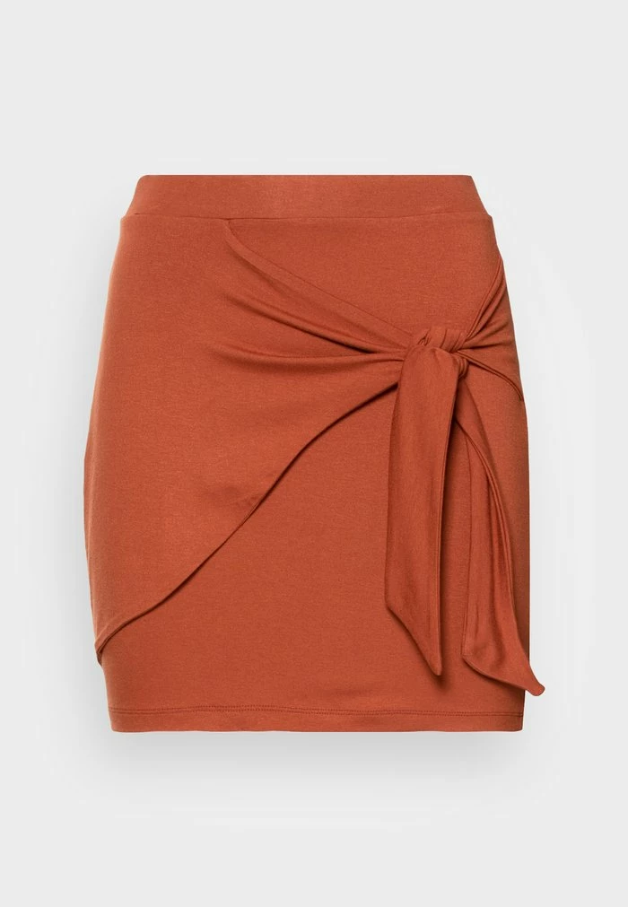 Even&Odd Mini Skirt - Brown 6 Even&Odd Mini Skirt - Brown - Image 4