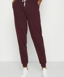 Even&Odd Regular Fit Jogger With Contrast - Tracksuit Bottoms - Dark Red