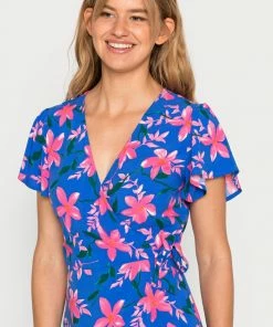 Even&Odd Day Dress - Blue/pink -Even&Odd Sales Store 0af0ccbcdc1c48f2a64cf6ed3afdd50e