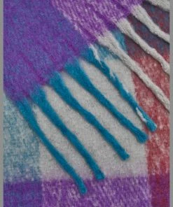 Even&Odd Scarf - Purple/brown/green -Even&Odd Sales Store 0b0f1f98098a4b86b84a95ad050acc47