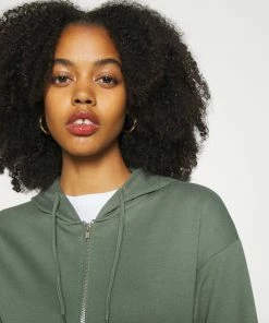 Even&Odd BASIC HOODIE JACKET WITH POCKETS - Hoodie - Green -Even&Odd Sales Store 0b0fbd317a6645eaaa5c9ab5d85e855c