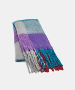 Even&Odd Scarf - Purple/brown/green