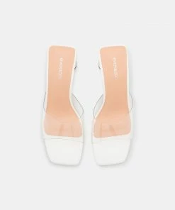Even&Odd Heeled Mules - White -Even&Odd Sales Store 0c987d08054642be8e57d802d77764f2
