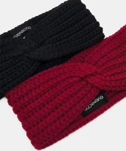 Even&Odd 2 PACK - Ear Warmers - Black/red -Even&Odd Sales Store 109de88a1da8435c94f2fb0753f62aa0