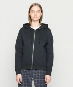 Even&Odd Zip-up Sweatshirt - Black