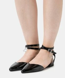 Even&Odd DISNEY MICKEY MOUSE - Ankle Strap Ballet Pumps - Black