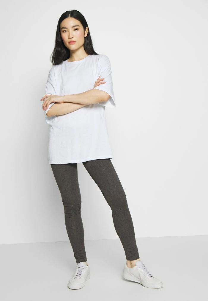 Even&Odd 2 PACK - Leggings - Trousers - Black/mottled Dark Grey 4 Even&Odd 2 PACK - Leggings - Trousers - Black/mottled Dark Grey - Image 2