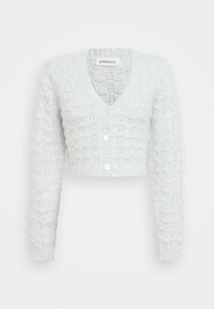 Even&Odd Cardigan - Mottled Light Grey 7 Even&Odd Cardigan - Mottled Light Grey - Image 5