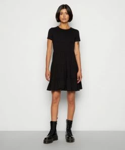 Even&Odd 2ER PACK - Jersey Dress - Black/pink -Even&Odd Sales Store 142e7656ff8640fabce493f18a9e49fb