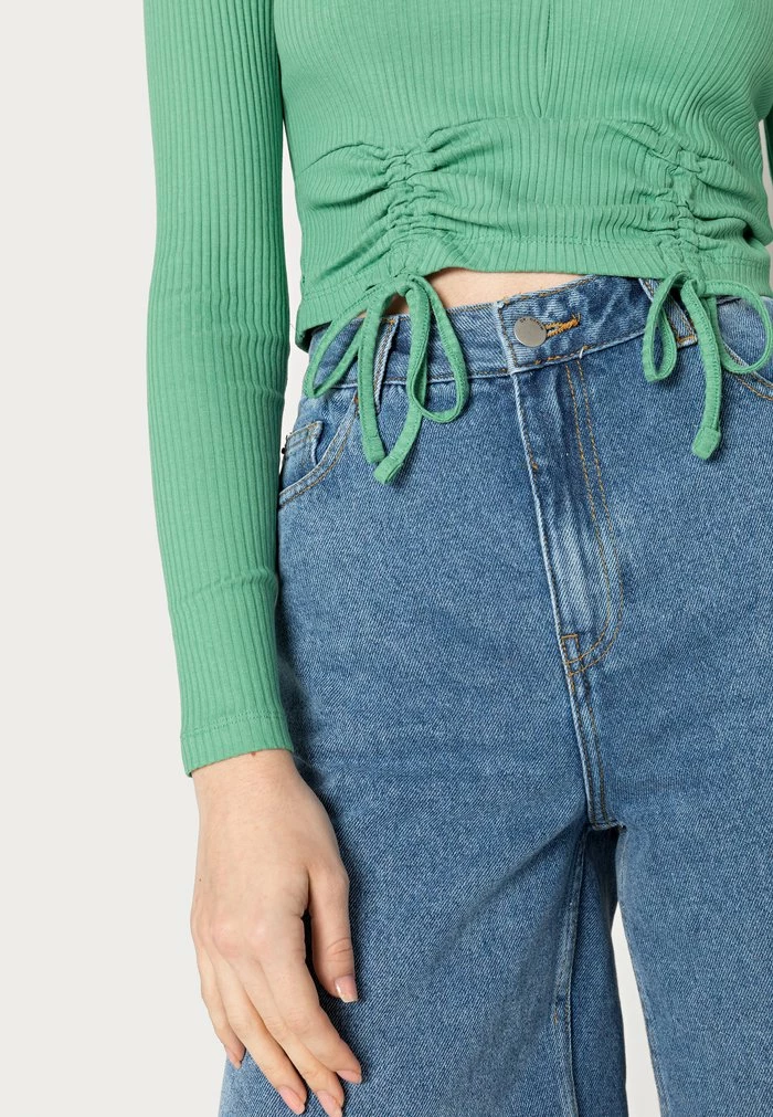 Even&Odd Long Sleeved Top - Green 7 Even&Odd Long Sleeved Top - Green - Image 5