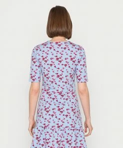 Even&Odd Jersey Dress - Light Blue/multi Coloured -Even&Odd Sales Store 151d1ae46bd941eea344a3f63ac2f02c