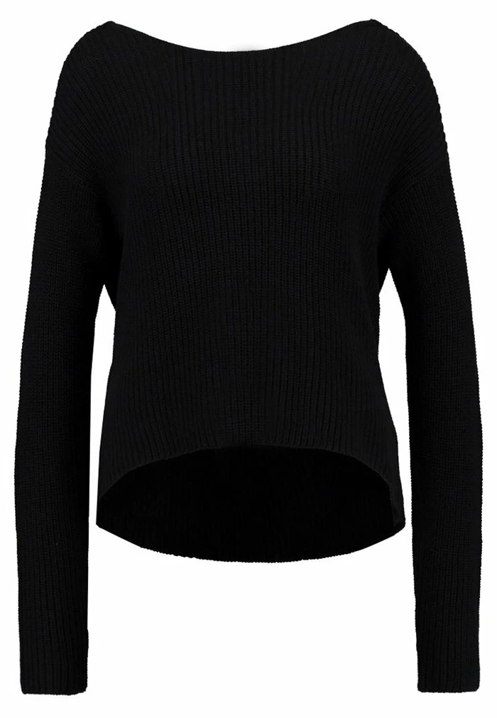 Even&Odd BASIC- BACK DETAIL JUMPER - Jumper - Black 6 Even&Odd BASIC- BACK DETAIL JUMPER - Jumper - Black - Image 4