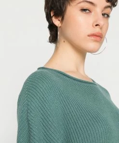 Even&Odd OVERSIZE CROPPED ROLLED EDGE JUMPER - Jumper - Green 11 Even&Odd OVERSIZE CROPPED ROLLED EDGE JUMPER - Jumper - Green -Even&Odd Sales Store 163b2bb5f24c4e5ab5c656ff93b3fefd