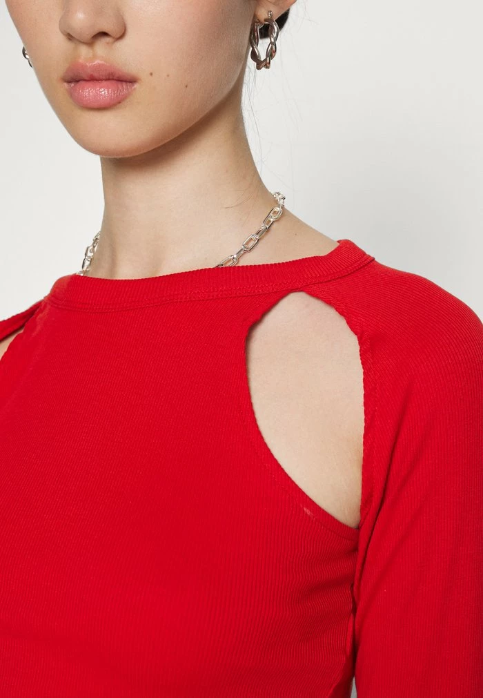 Even&Odd Long Sleeved Top - Red 8 Even&Odd Long Sleeved Top - Red - Image 6