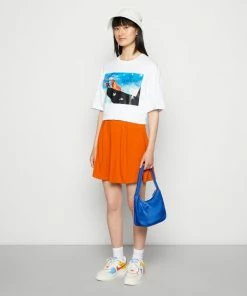 Even&Odd 2 PACK - A-line Skirt - Black/orange