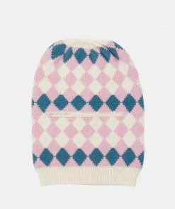 Even&Odd BALACLAVA - Beanie - Pink/blue/white