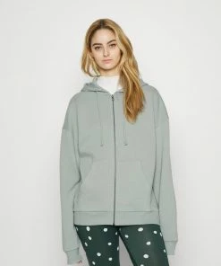 Even&Odd Zip-up Sweatshirt - Light Green