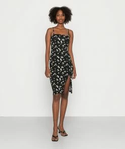 Even&Odd Jersey Dress - Black/multi Coloured