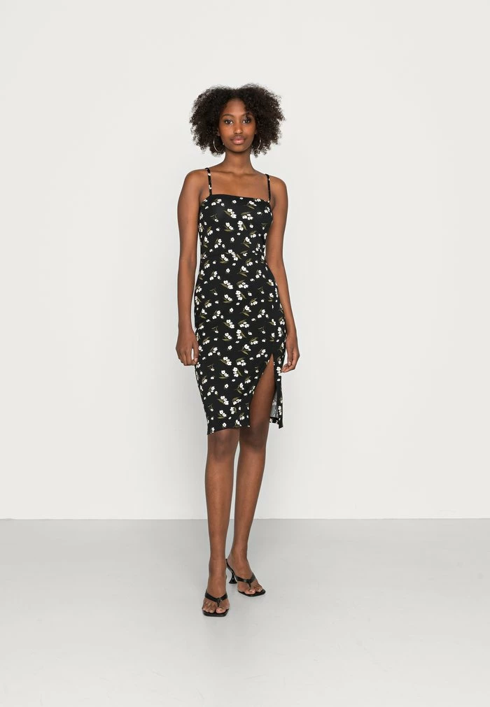 Even&Odd Jersey Dress - Black/multi Coloured 3 Even&Odd Jersey Dress - Black/multi Coloured