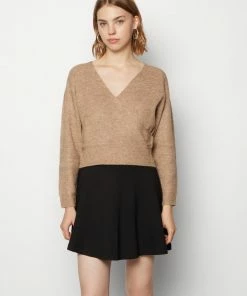 Even&Odd WRAP JUMPER - Jumper - Camel