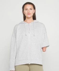 Even&Odd Zip-up Sweatshirt - Mottled Grey -Even&Odd Sales Store 209eb79aa4ae441da8aae9732eeb2a27
