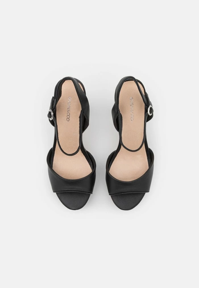 Even&Odd LEATHER - Platform Sandals - Black 8 Even&Odd LEATHER - Platform Sandals - Black - Image 6