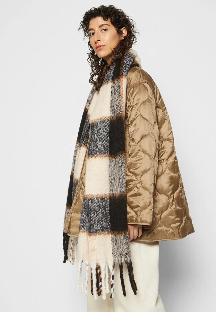 Even&Odd Scarf - Black/beige/brown 5 Even&Odd Scarf - Black/beige/brown - Image 3