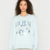 Even&Odd PRINTED OVERSIZED - Sweatshirt - Light Blue -Even&Odd Sales Store 2274caf50b6f41919527f4588776b5d2