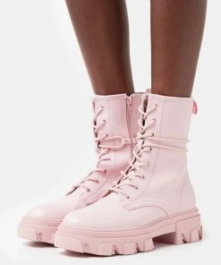 Even&Odd Platform Ankle Boots - Pink