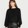 Even&Odd BALLOON SLEEVE JUMPER - Jumper - Black -Even&Odd Sales Store 236fd05ac67e40deadb16f84e835a305