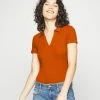Even&Odd Basic T-shirt - Orange -Even&Odd Sales Store 25a543ed3a3b4207ad02d155abc2725d