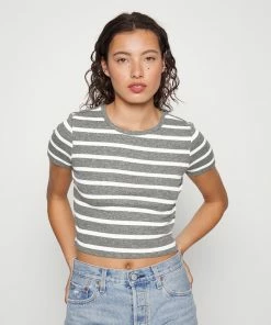 Even&Odd 2 PACK - Print T-shirt - Black/light Grey -Even&Odd Sales Store 25cfdd5ca8ea4818b99567105c5069ed