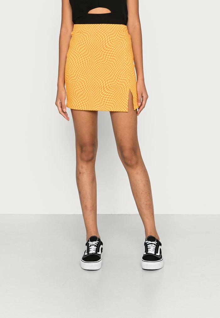 Even&Odd Mini Skirt - Orange 3 Even&Odd Mini Skirt - Orange