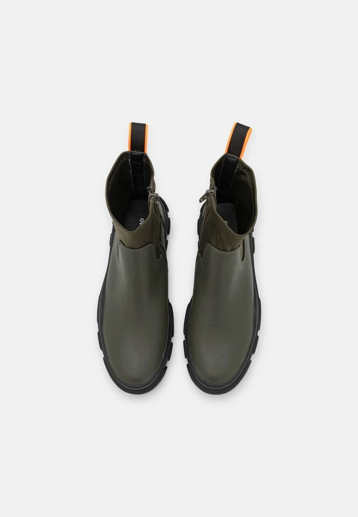 Even&Odd Platform Ankle Boots - Khaki 8 Even&Odd Platform Ankle Boots - Khaki - Image 6