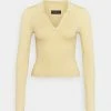 Even&Odd POLO NECKLINE JUMPER - Jumper - Light Yellow -Even&Odd Sales Store 2737288c874c46a9ae5e6f271d79b847