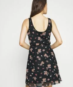 Even&Odd Day Dress - Black/pink -Even&Odd Sales Store 274a0115fb6d48ddb2fdbb9bd590f984