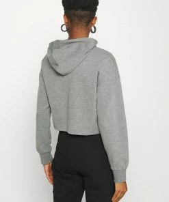 Even&Odd BASIC - Cropped Oversized Hoodie - Hoodie - Mottled Grey -Even&Odd Sales Store 2754f81c23a849c7a74883801657cc92