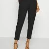 Even&Odd Paperbag Waist Tapered Trousers - Trousers - Black -Even&Odd Sales Store 2887f7f97daf439a804da889ba15ca14